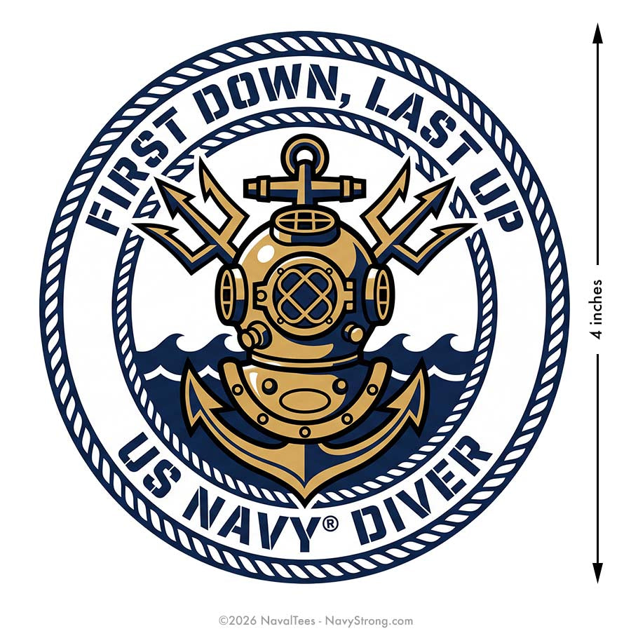"First Down, Last Up" | 4 inch Vinyl Decal