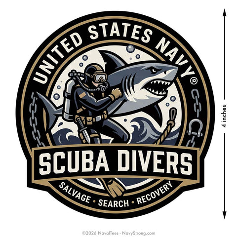 "USN Scuba" | 4 inch Vinyl Decal