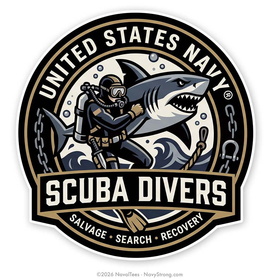 "USN Scuba" | 4 inch Vinyl Decal