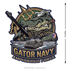 "Gator Navy" | 5 inch Vinyl Decal