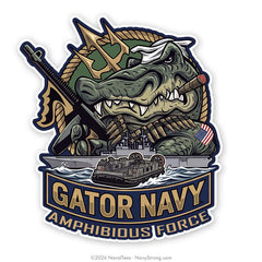 "Gator Navy" | 5 inch Vinyl Decal