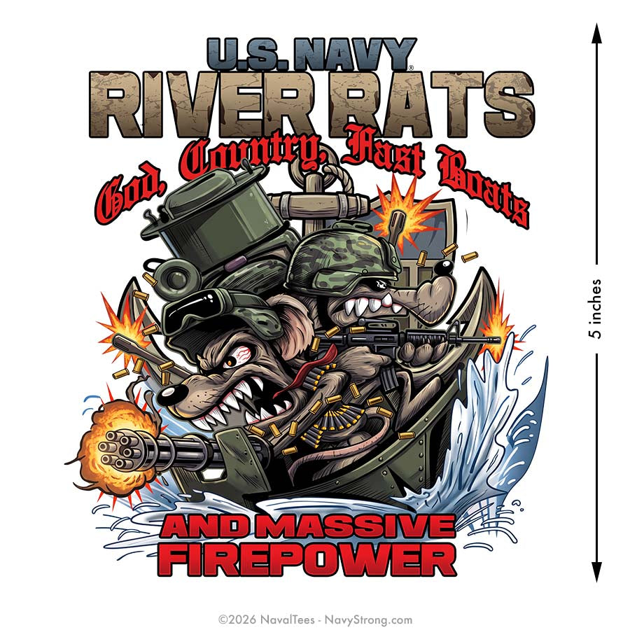 "River Rats" | 5 inch Vinyl Decal