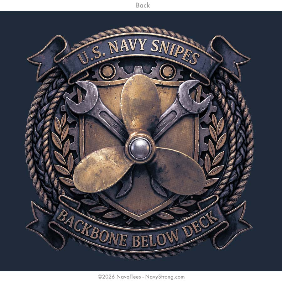 "Snipe Badge v2" Tee | Navy