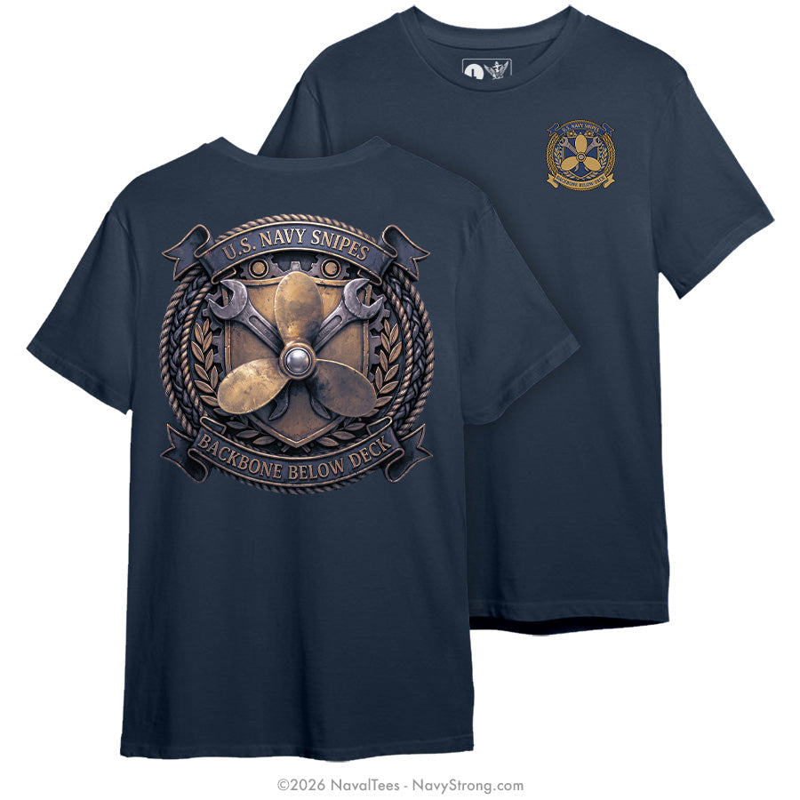 "Snipe Badge v2" Tee | Navy