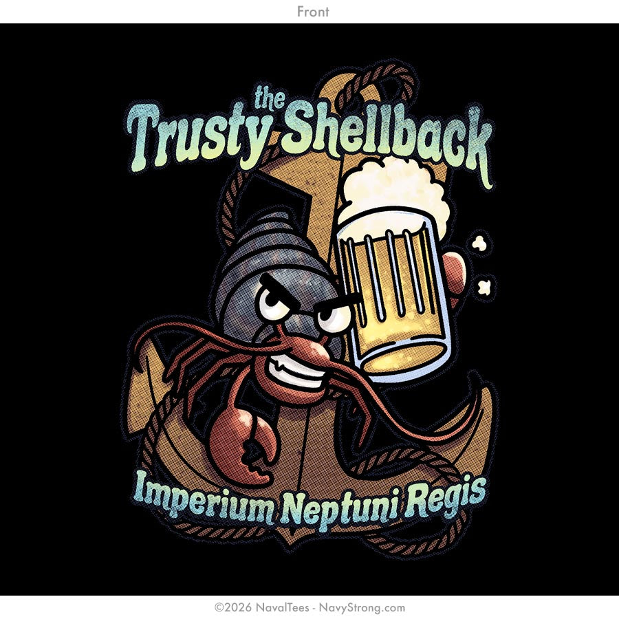 "Trusty Shellback" Tee | Black
