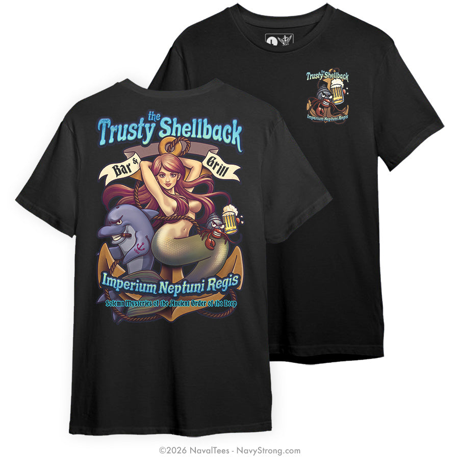"Trusty Shellback" Tee | Black