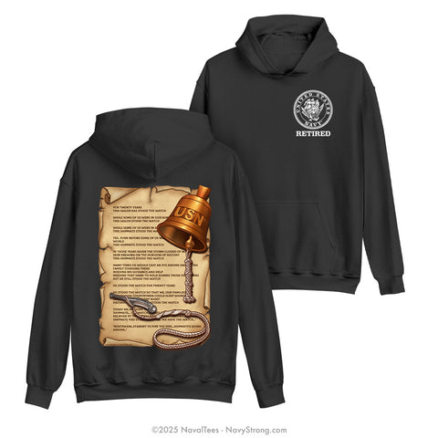 "The Watch" Hooded Sweatshirt | Black