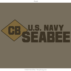 "Seabee Combat" Tee - NWU Brown