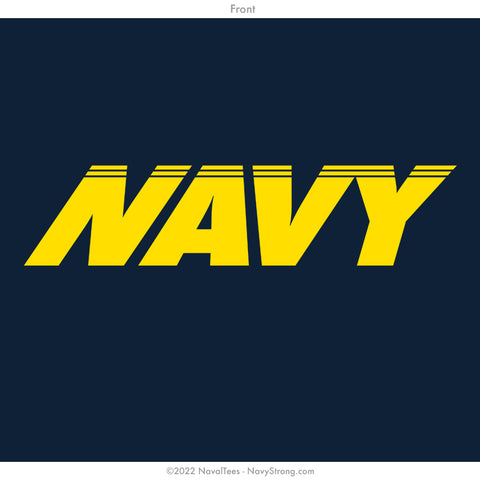 "Athletic Navy" Hooded Sweatshirt - Navy