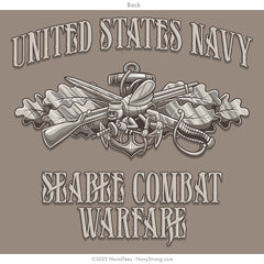 "Seabee Combat Warfare Specialist" Tee - NWU Brown