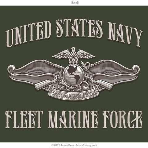 "Fleet Marine Force" Tee - Military Green