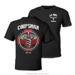 "Corpsman Caduceus" Tee - Black