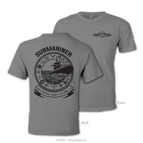 "Submariner Ratings" Tee - Grey