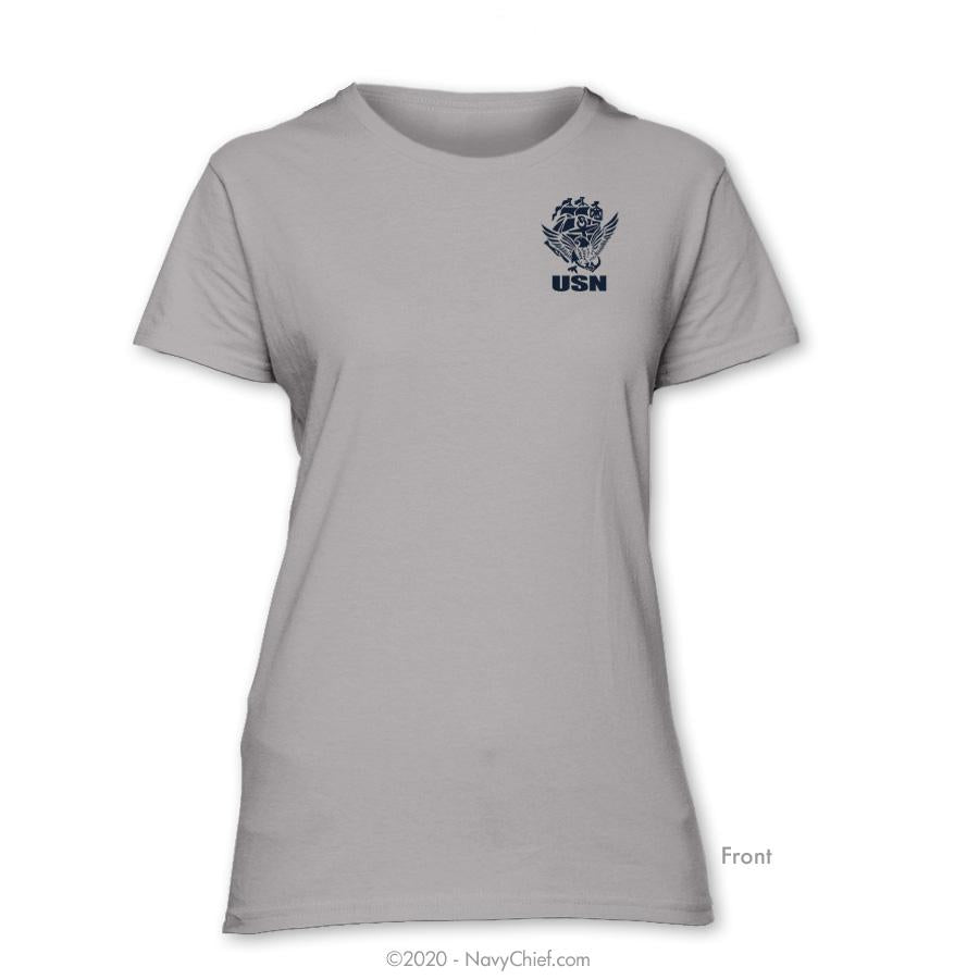 - NavyStrong Tee Ladies – Silver ACE\